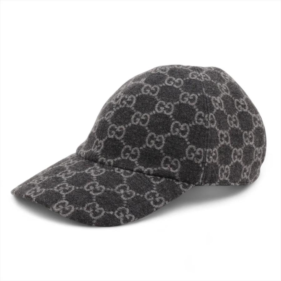 ベースボールキャップ GGパターン GUCCI グレー メンズ グレー ベースボールキャップ オリジナルGG 帽子 GUCCI グッチ 帽子