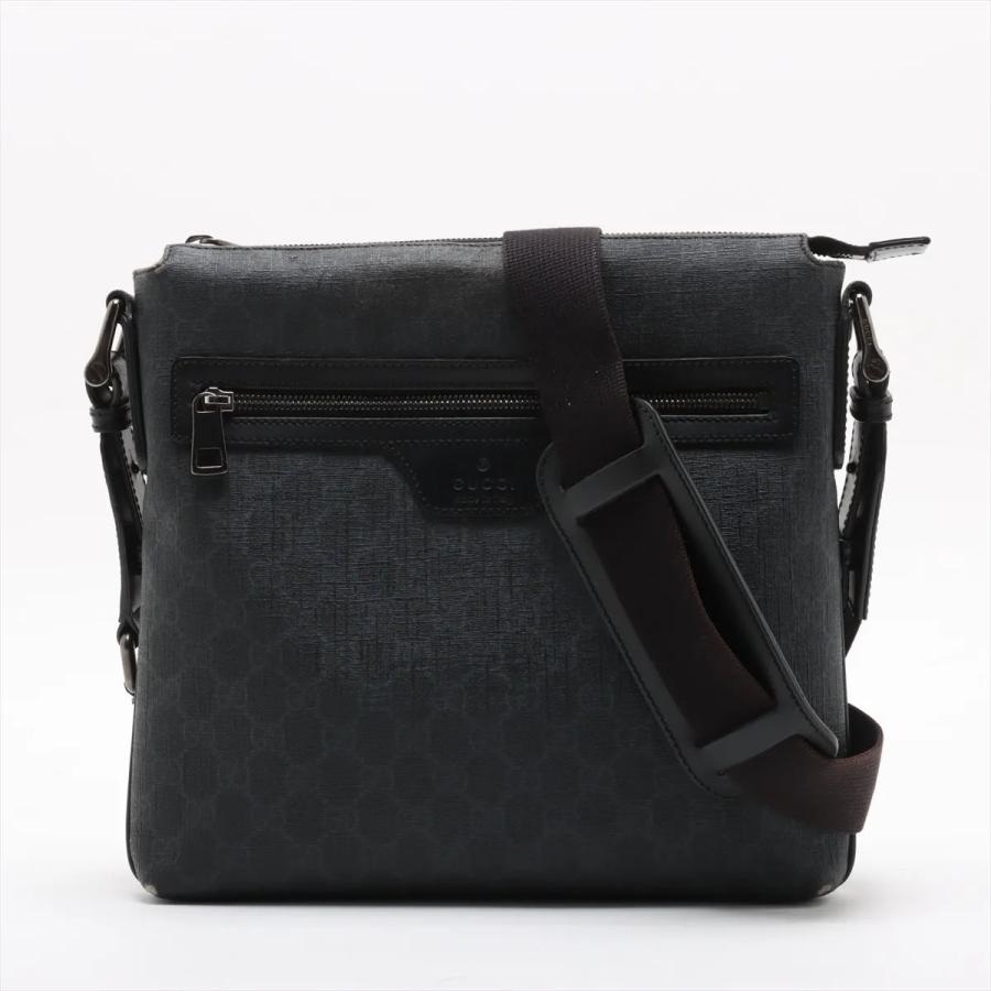 人気　GUCCI GGスプリーム レザー　ロゴ　322279 ショルダーバッグ 美品 グッチ GGスプリーム 322279 レザー ショルダーバッグ 斜め掛け