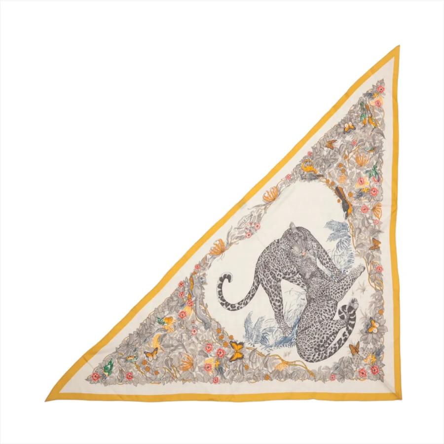 極美品 エルメス タグ付 トライアングル ジェアン JUNGLE LOVE 