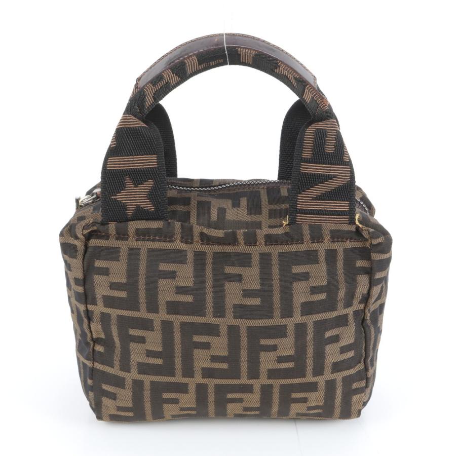 極美品✨FENDI ミニハンドバッグ 未使用品 ズッカ柄 入手困難 ブラウン系 FENDI】フェンディ『ズッカ柄 ミニボストンバッグ』8BL104 レディース