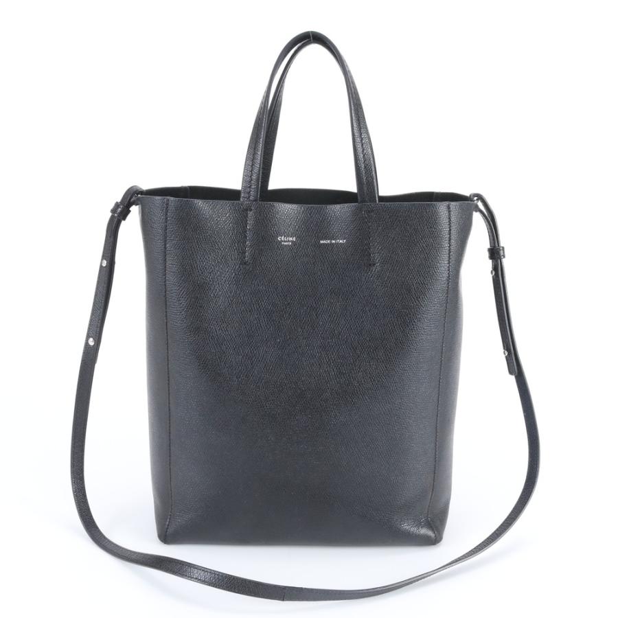 美品 セリーヌ スモール バーティカル カバ レザー 2WAY ショルダー 