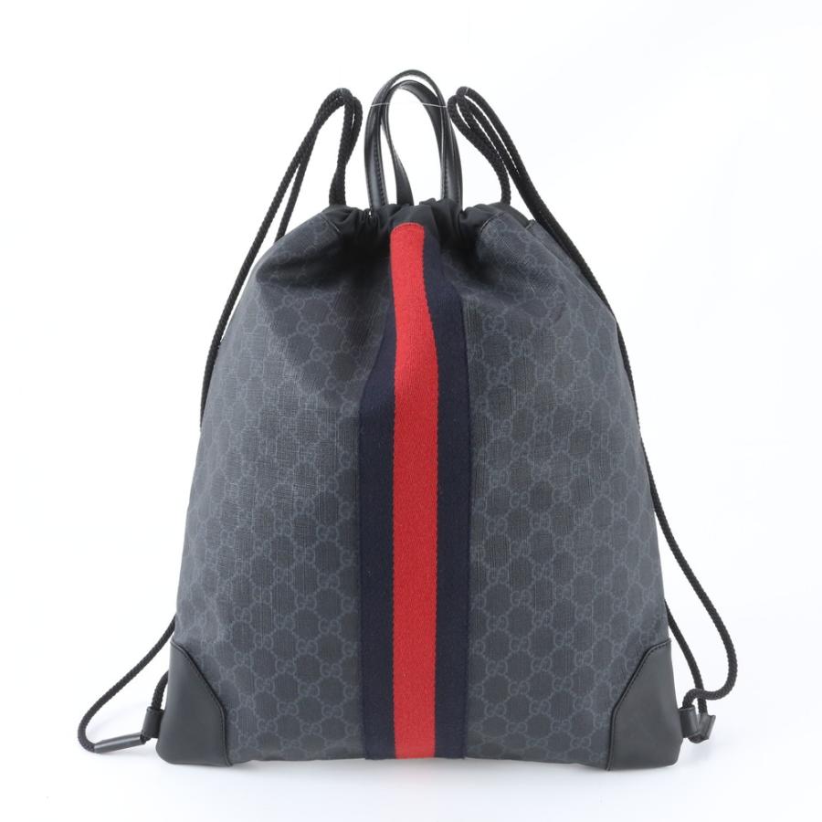 極美品 グッチ GGスプリーム シェリー ライン 473872 リュックサック