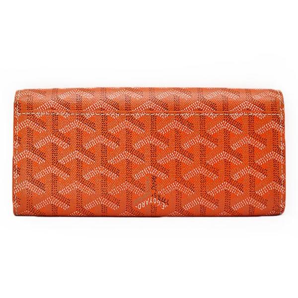 Goyard オレンジ 長財布 GOYARD（ゴヤール） 美品 ヴァレンヌ 二つ折り長財布 オレンジ PVC