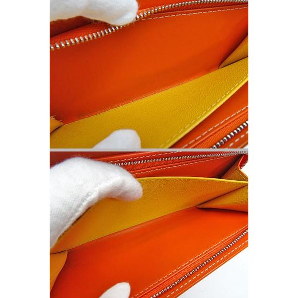 GOYARD（ゴヤール） 美品 ヴァレンヌ 二つ折り長財布 オレンジ PVC