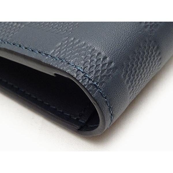 新古品 ルイヴィトン ダミエ アンフィニ ポルトフォイユ・ブラザ 二