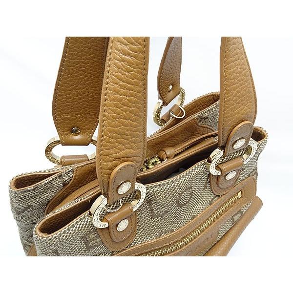 BVLGARI 美品 ブルガリ マキシレッタレ ロゴマニア 2WAY ハンドバッグ 