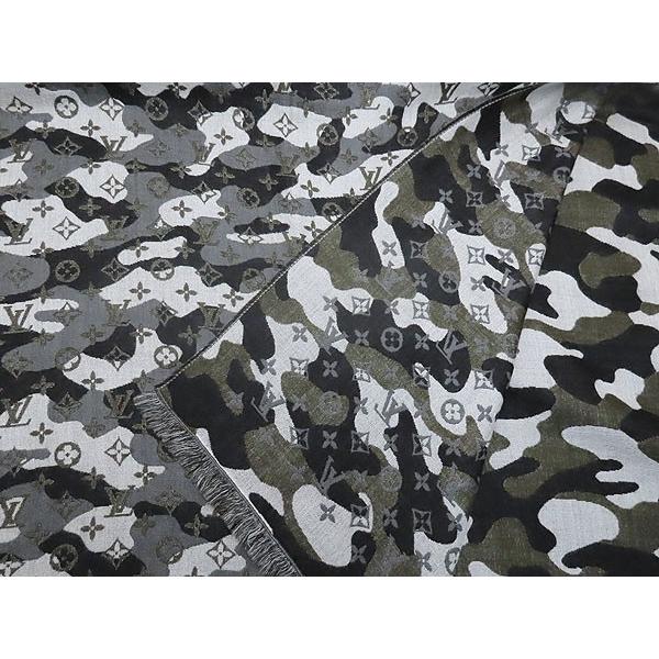 ルイ・ヴィトン LOUIS VUITTON ストール　ショール　カモフラ　グレー ルイ・ヴィトン LOUIS VUITTON ストール ショール カモフラ グレー
