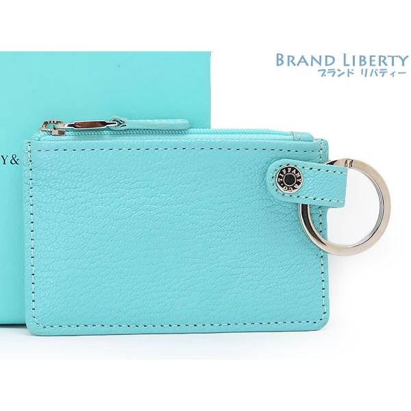 Tiffany & Co. レザー ケース キーリング付 TIFFANY&Co.（ティファニー） 超美品 レザー キーリング付 コイン
