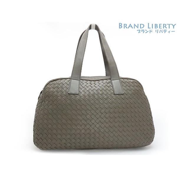 未使用 ボッテガ ヴェネタ ボッテガ イントレチャート ミニボストンバッグ ハンドバッグ Brand カーキグレー ミニボストンバッグ メンズファッション Liberty ラムレザー ショルダーバッグ