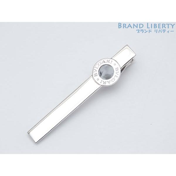 ブルガリ 925 BVLGARI ロゴ ネクタイピン　タイピン 研磨洗浄済み BVLGARI（ブルガリ） 新品仕上げ ブルガリ・ブルガリ シルバー