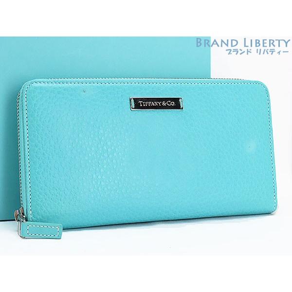 TIFFANY&Co.（ティファニー） 新品同様 レザー ラウンドファスナー長