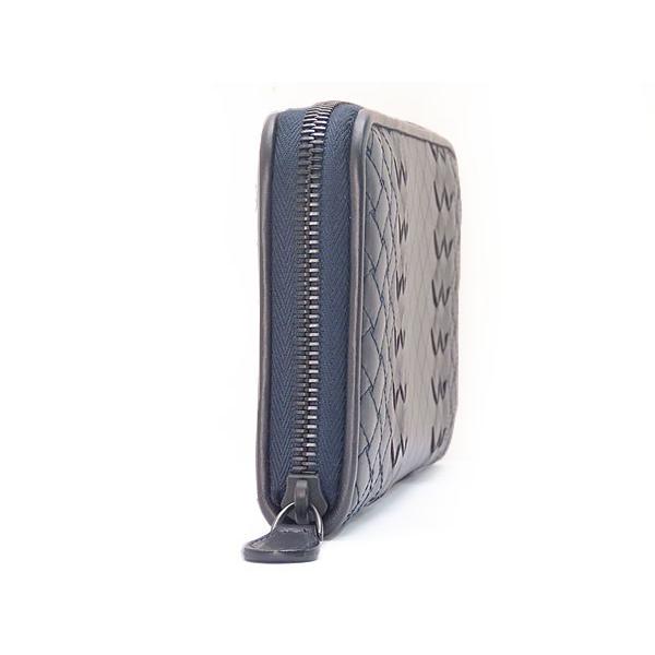 美品】ボッテガヴェネタ長財布インペラトーレラウンドジップダークネイビー