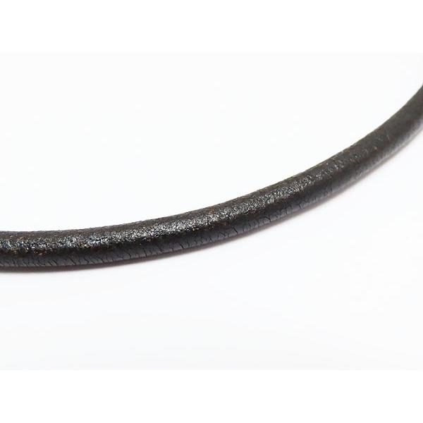 BVLGARI（ブルガリ） 超美品 レザー チョーカー ネックレス ブラック