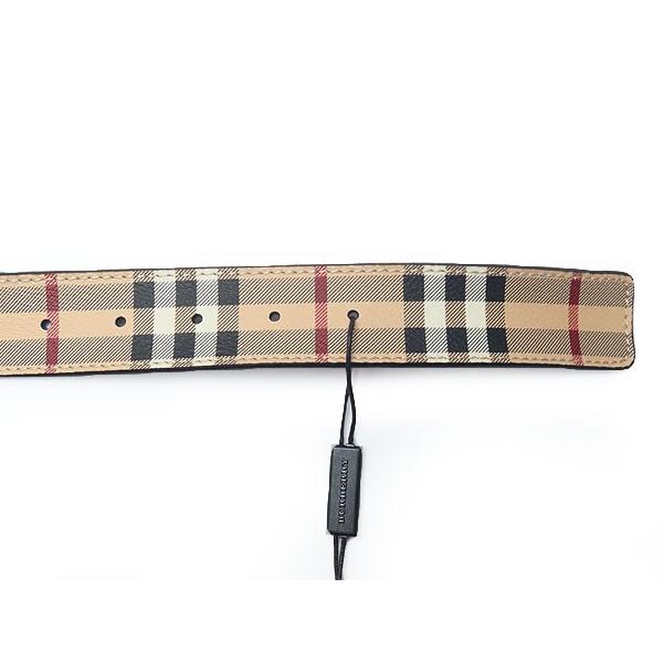 バーバリー ベルト ヘイマーケットチェック プレートバックル100サイズ BURBERRY（バーバリー） 新品 プローサム ヘイマーケットチェック