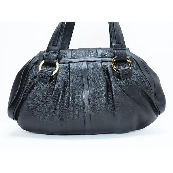 BVLGARI（ブルガリ） 美品 ドッピオトンド レザー ハンドバッグ  