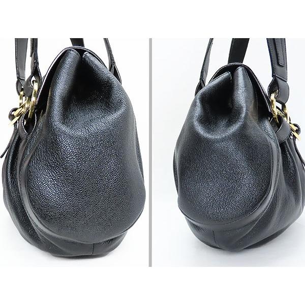 BVLGARI（ブルガリ） 美品 ドッピオトンド レザー ハンドバッグ