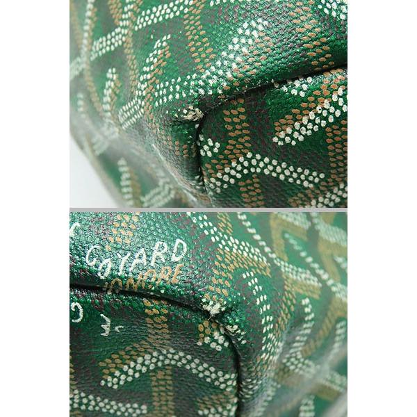 美品 ゴヤール サンルイPM ショルダーバッグ トートバッグ グリーン AMALOUISPM 09