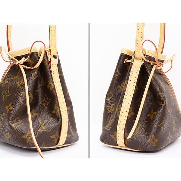 新古品 ルイヴィトン モノグラム ナノ・ノエ 巾着型 ショルダーバッグ