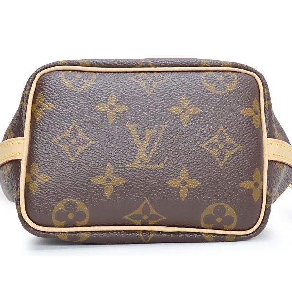 新古品 ルイヴィトン モノグラム ナノ・ノエ 巾着型 ショルダーバッグ