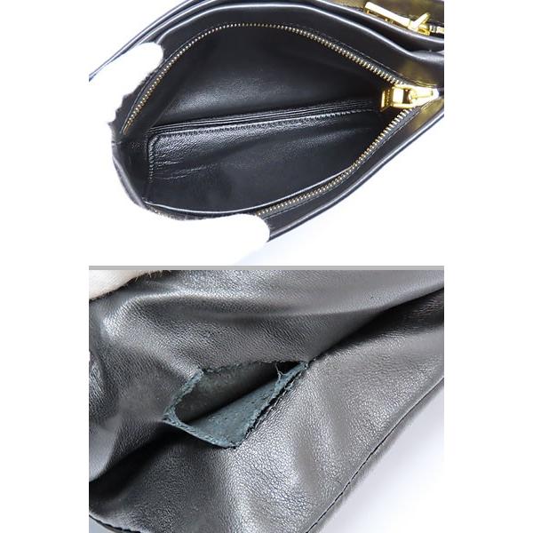 思わず買いたくなる！プラダ ナッパ レザー ダブルクラッチ セカンドバッグ ポーチ クラッチバッグ ブラック ラムレザー BP0635 むくみ対応