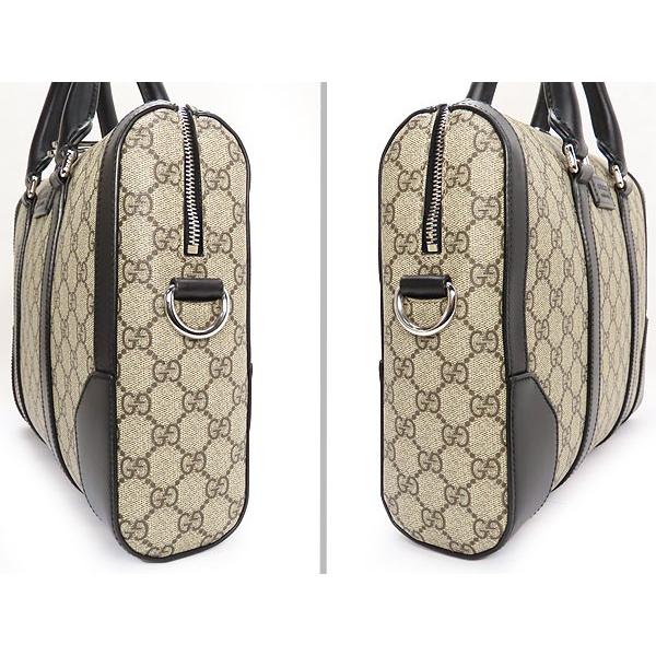 美品◇グッチ GGスプリーム ビジネスバッグ 2WAY ショルダー ベージュ 鞄 グッチシマ 超美品 グッチ GGスプリーム 2WAY ブリーフケース ビジネス