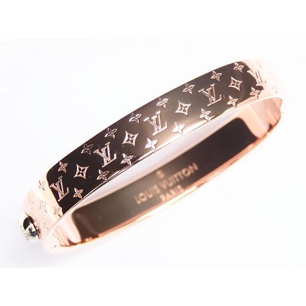 未使用 ルイヴィトン カフ・ナノグラム バングル ブレスレット ピンク