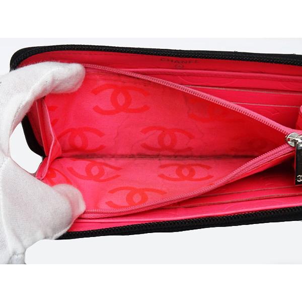 CAMBON シャネル カンボンライン ココマーク ラウンドファスナー長財布