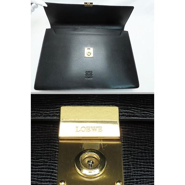 LOEWE（ロエベ） 美品 アナグラム ビジネスバッグ ブリーフケース 書類