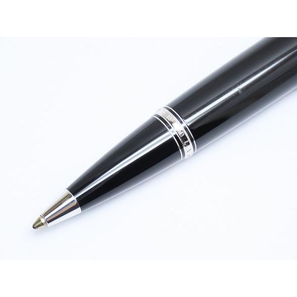 美品 モンブラン ボエム ブルー ツイスト式 ボールペン ブラック  