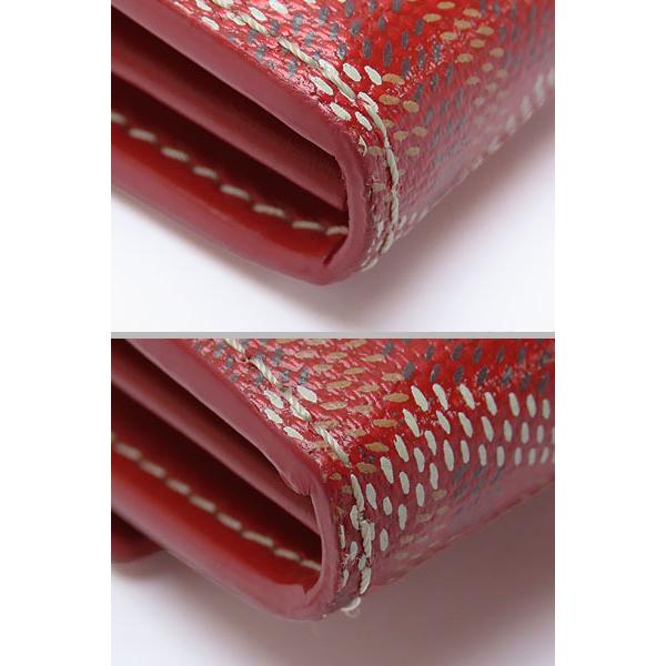 GOYARD（ゴヤール） 美品 ヴァレンヌ 二つ折り長財布 新型 レッド 