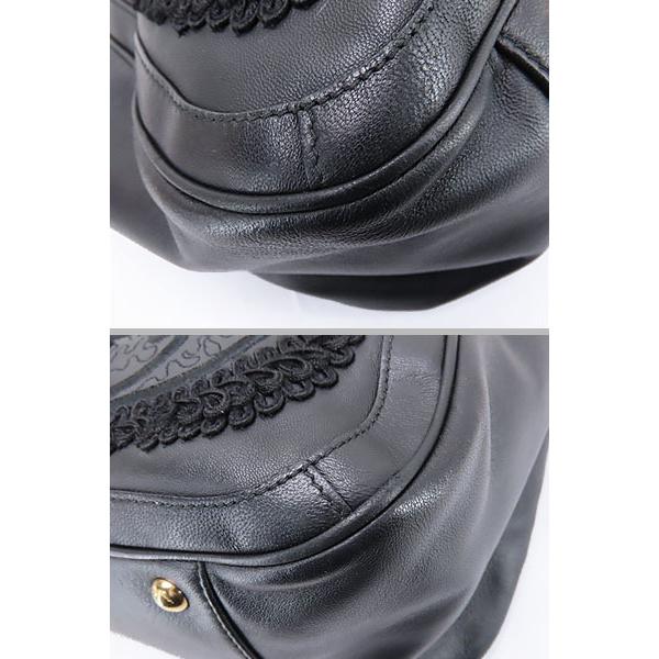 GANCINI 美品 フェラガモ ガンチーニ 刺繍 レザー ハンドバッグ トート