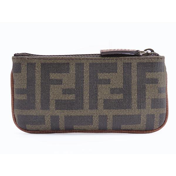 FENDI（フェンディ） 新古品 ズッカ キーリング フック付 コインケース