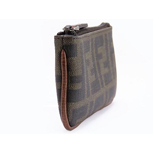 FENDI（フェンディ） 新古品 ズッカ キーリング フック付 コインケース