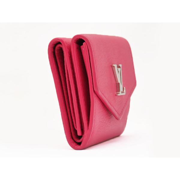 ルイヴィトン  ポルトフォイユ　折り財布　限定ホットピンク　美品 LOUIS VUITTON（ルイ・ヴィトン） 美品 ポルトフォイユ ロックミニ 三