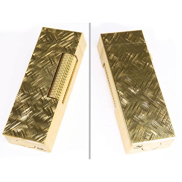 dunhill（ダンヒル） 美品 彫デザイン クロスカット ローラーガス 