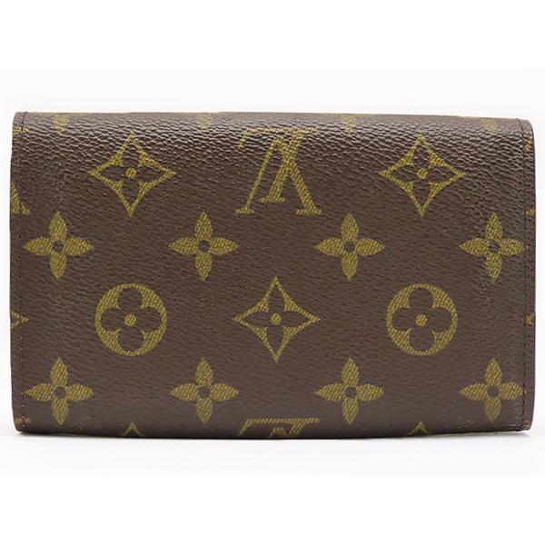 美品　ルイヴィトン モノグラム ポルトモネビエトレゾール ブラウン 二つ折り財布 LOUIS VUITTON（ルイ・ヴィトン） 外美品 モノグラム ポルトモネ