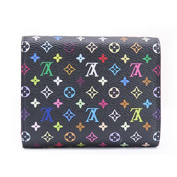 ルイ・ヴィトン　ポルトフォイユ　ジョイ　マルチカラー　ノアール三つ折財布 LOUIS VUITTON（ルイ・ヴィトン） レア美品 モノグラムマルチカラー