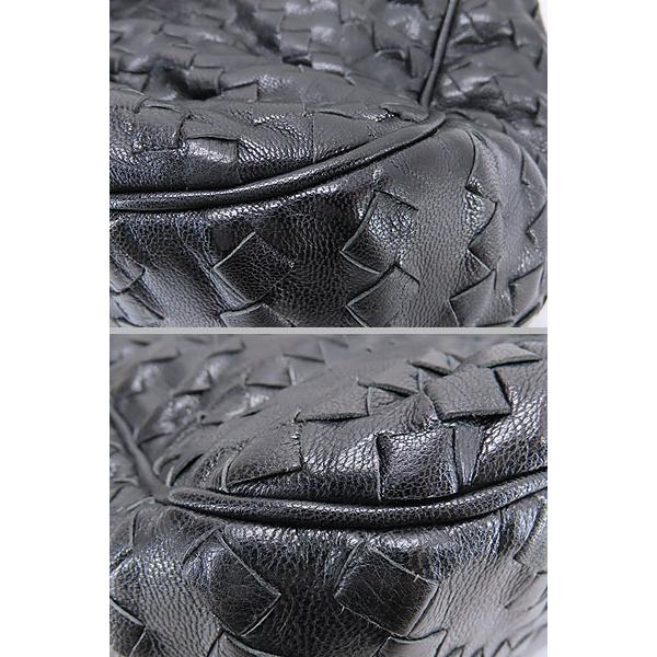 【正規品】BOTTEGA VENETA レザーイントレチャートバッグ 黒系 BOTTEGA VENETA ボッテガヴェネタ イントレチャートレザーレザー