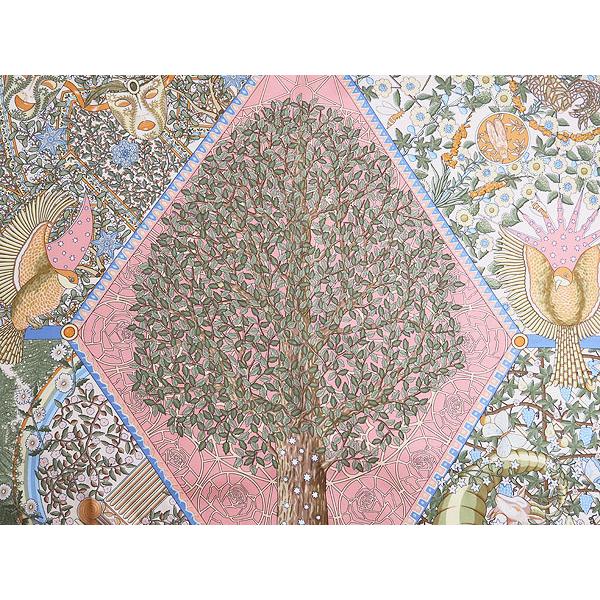 HERMES 新古品 エルメス カレ90 Axis Mundi 世界の中心軸 大判 HERMES 新古品 エルメス カレ90 Axis Mundi 世界の中心軸 大判