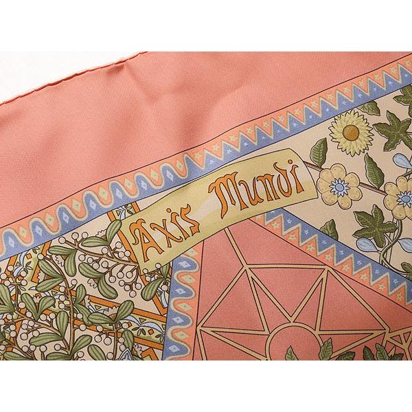 HERMES 新古品 エルメス カレ90 Axis Mundi 世界の中心軸 大判 HERMES 新古品 エルメス カレ90 Axis Mundi 世界の中心軸 大判
