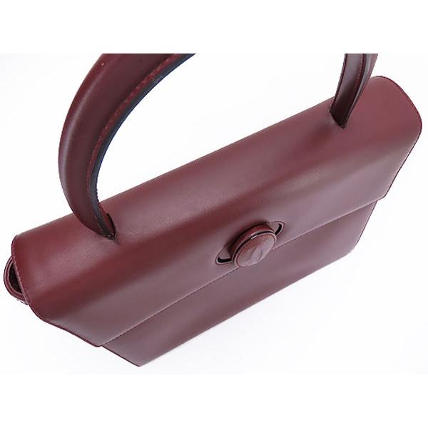 Cartier 美品 カルティエ マストライン ターンロック ハンドバッグ  