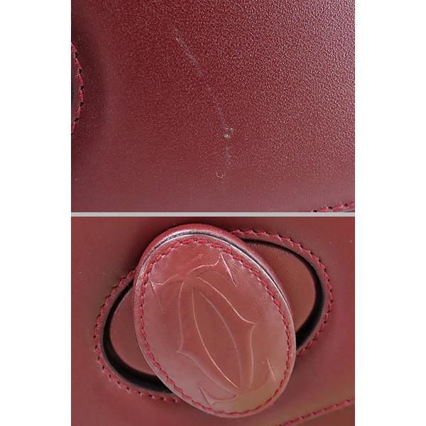 Cartier 美品 カルティエ マストライン ターンロック ハンドバッグ  