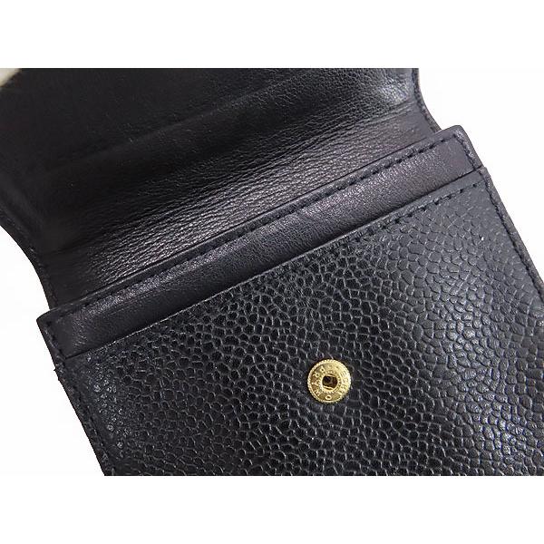 キャビアスキン ほぼ新品 シャネル ヴィンテージ ココマーク コイン