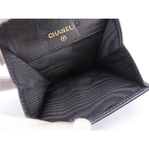 キャビアスキン ほぼ新品 シャネル ヴィンテージ ココマーク コイン