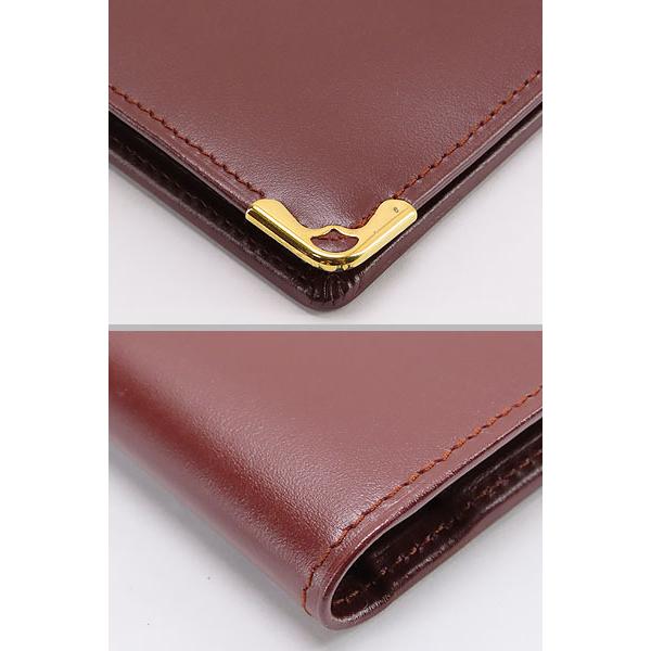 【未使用品】Cartier カルティエ マスト 二つ折り 長財布 レザー MUST DE CARTIER 未使用 カルティエ マストドゥカルティエ 二つ折り