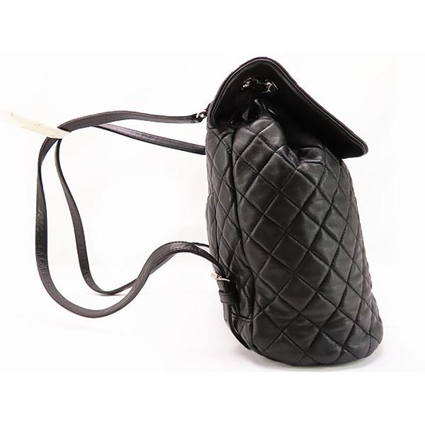 レア　良品　シャネル　ココ ラムスキン バックパック　リュック　ロゴ　レザー　黒 レア良品シャネルココ ラムスキン バックパックリュックロゴレザー黒