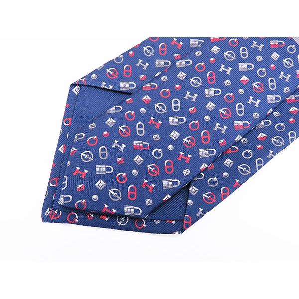 HERMES（エルメス） 新古品 シルクツイルタイ カンカイユリ ネクタイ