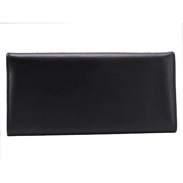 【未使用】dunhill オックスフォード 二つ折り長財布 ブラックカーフレザー dunhill（ダンヒル） 新古品 オックスフォード 二つ折り長財布