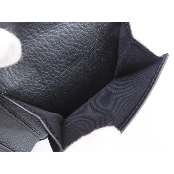 BVLGARI（ブルガリ） 新古品 ロゴマニア 二つ折り財布 ブラック