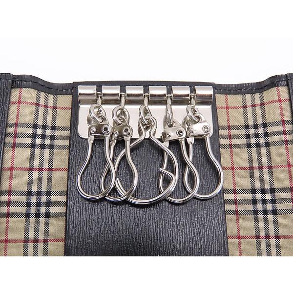 BURBERRY（バーバリー） 新古品 レザー 5連キーケース キーリング